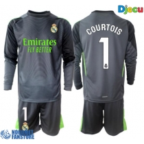 Real Madrid Thibaut Courtois #1 Golmanski Rezervni Dres za djecu 2025-26 Dugi Rukav (+ Kratke hlače)
